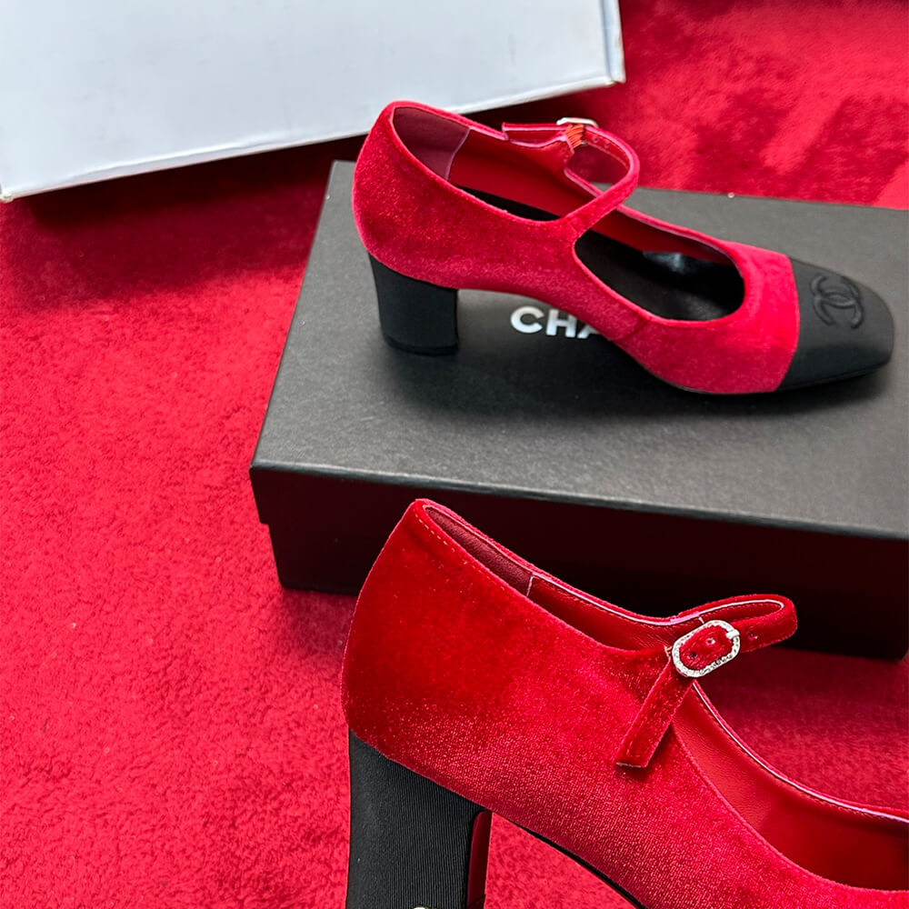 Ch**el Mary Janes Heel