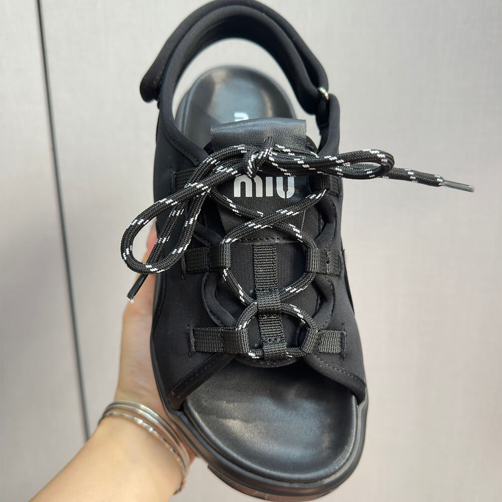 M1um1u Chunky neoprene sandals