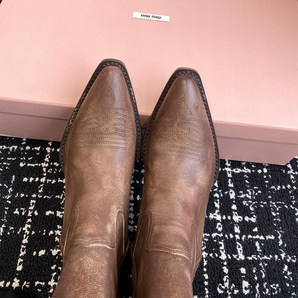 M1um1u Leather boots