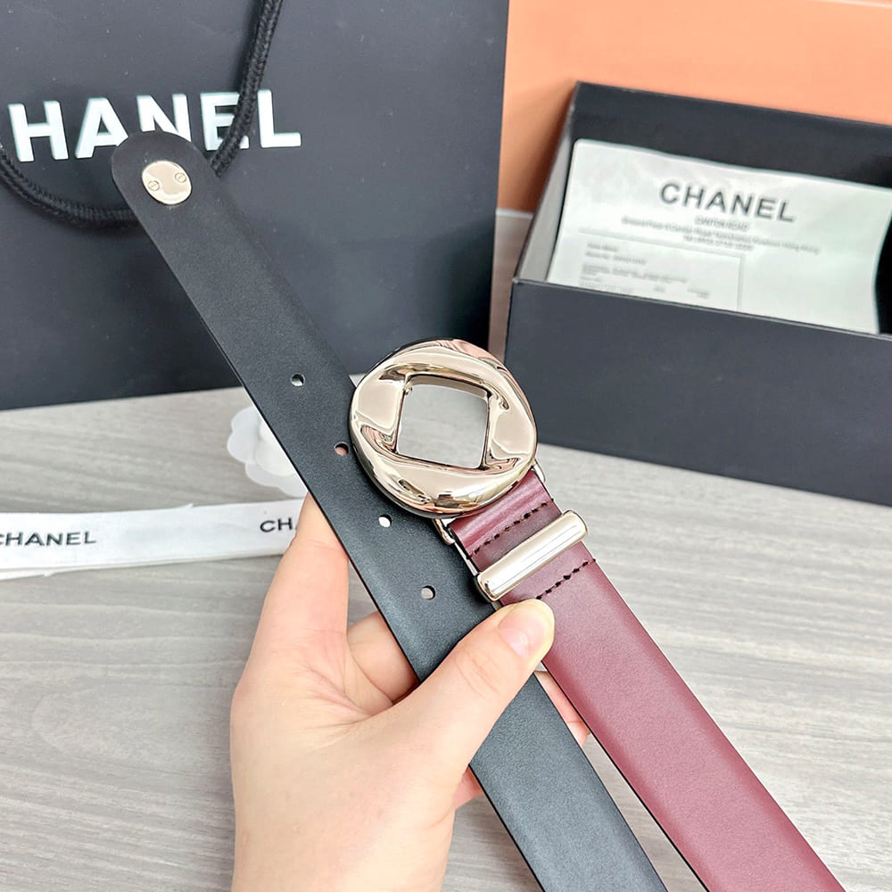 Ch**el Leather belt 30 mm