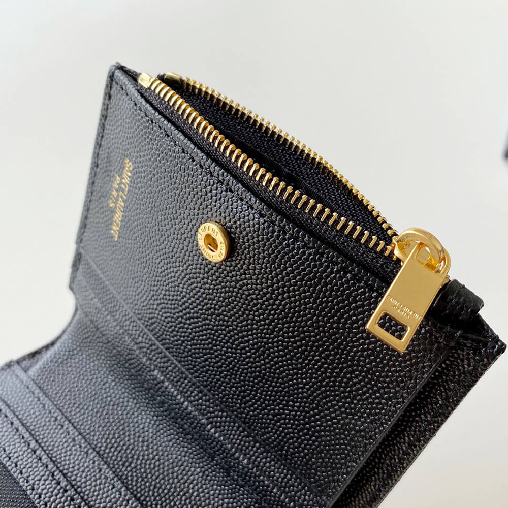 CASSANDRE MATELASS?? bi-fold wallet in grain de poudre leather(HIGH-END GRADE)