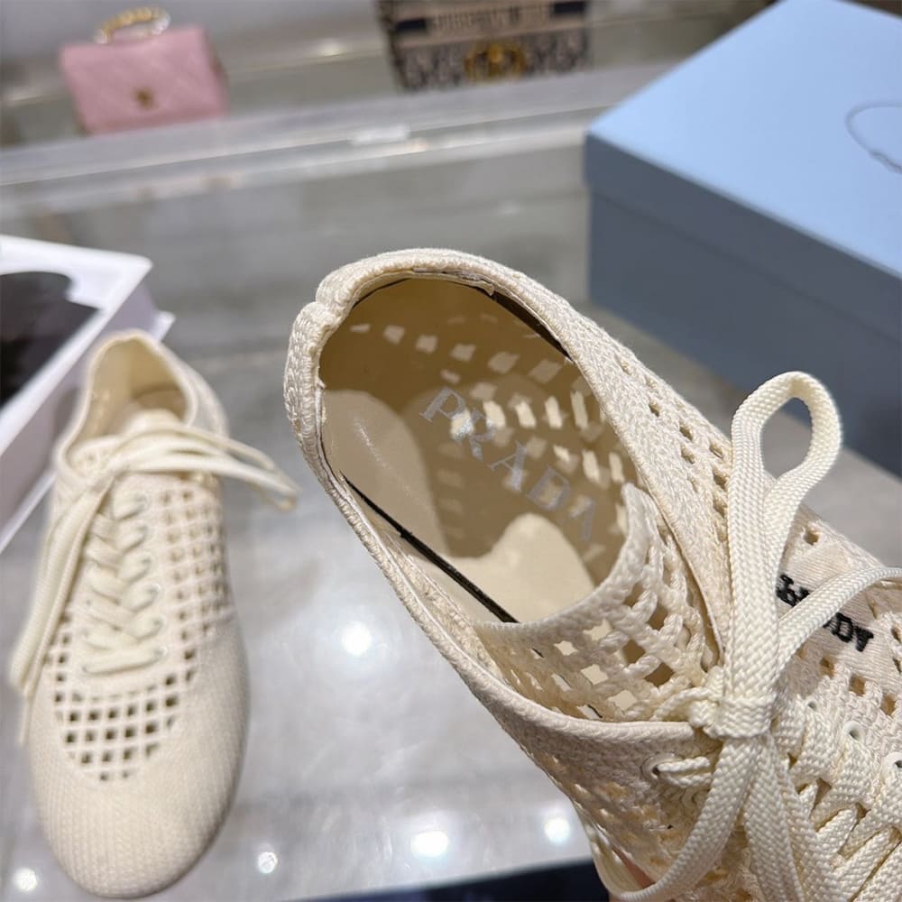 Pra*a Collapse crochet laced sneakers (EU SIZE 35-41)